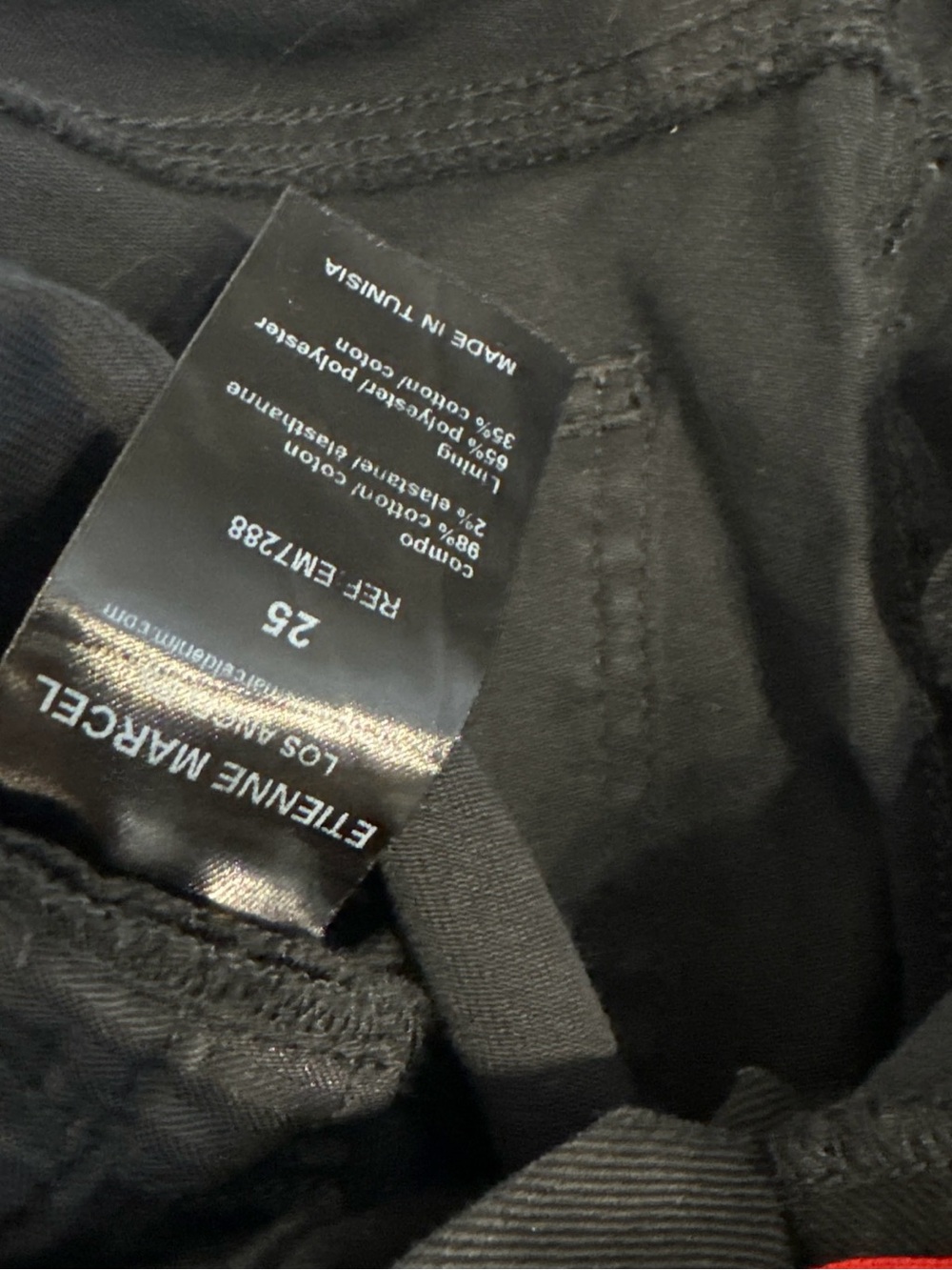 Etienne Marcel Black High-Rise Pants - Picture 8 of 8